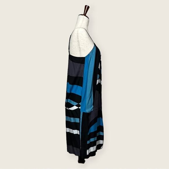 EUC | Derek Lam for Design Nation | Striped Mini Dress | Blue/Black | Small - Picture 5 of 10